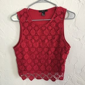 Lace Crop Top- Tank Top